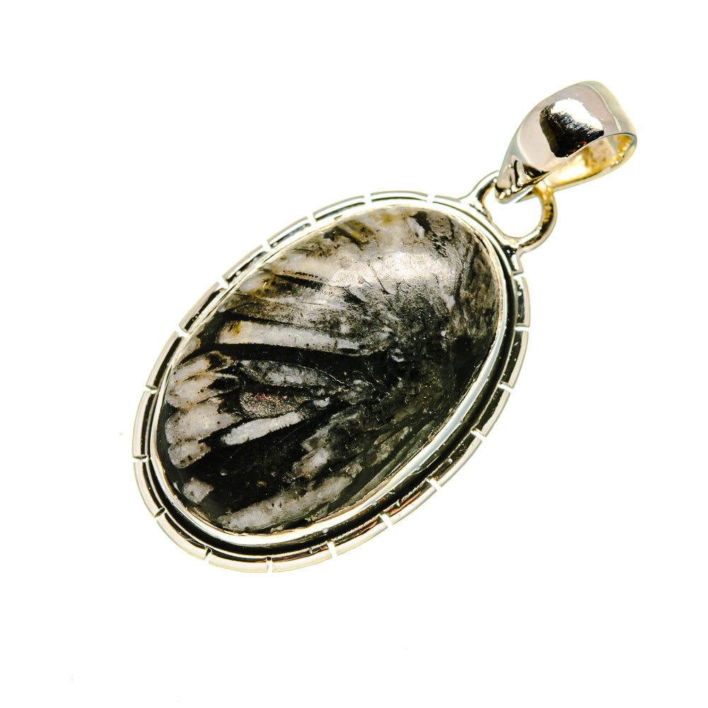 Chrysanthemum Stone Pendants handcrafted by Ana Silver Co - PD754128