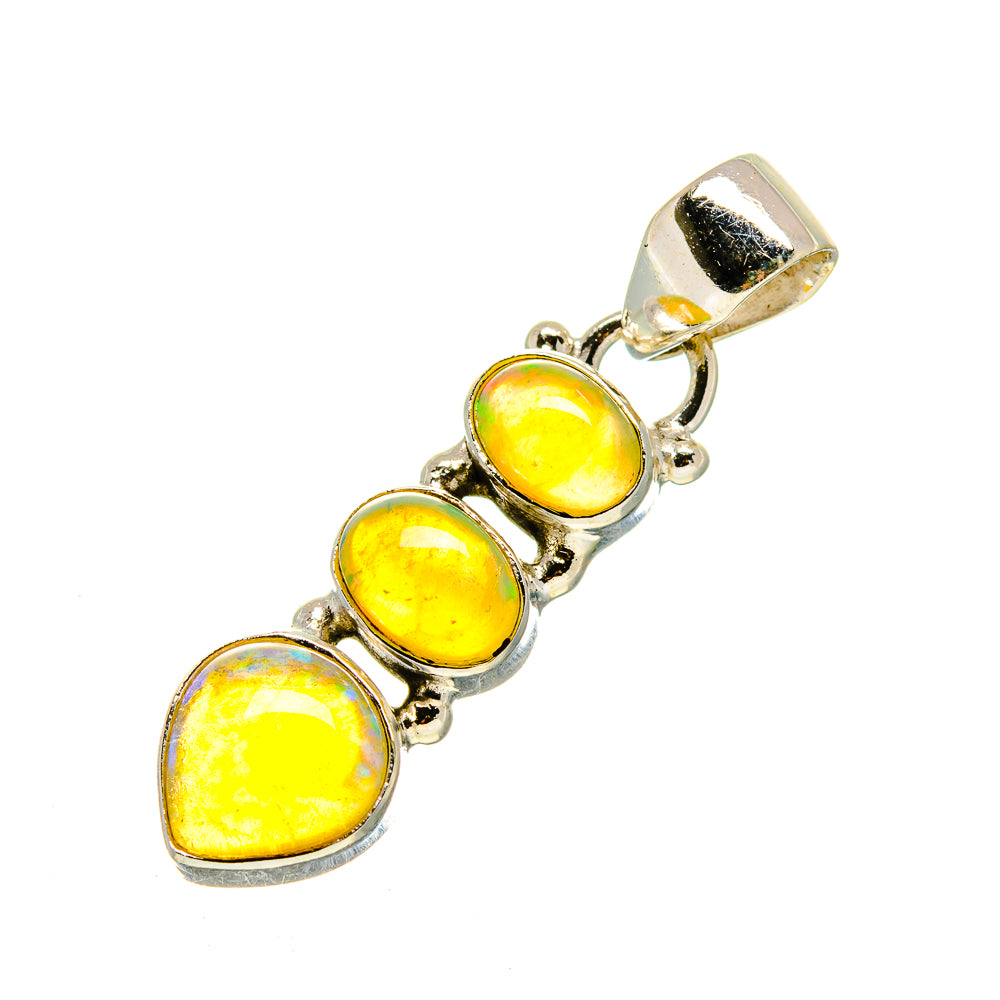 Ethiopian Opal Pendants handcrafted by Ana Silver Co - PD754134
