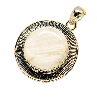 White Scolecite Pendants handcrafted by Ana Silver Co - PD754138