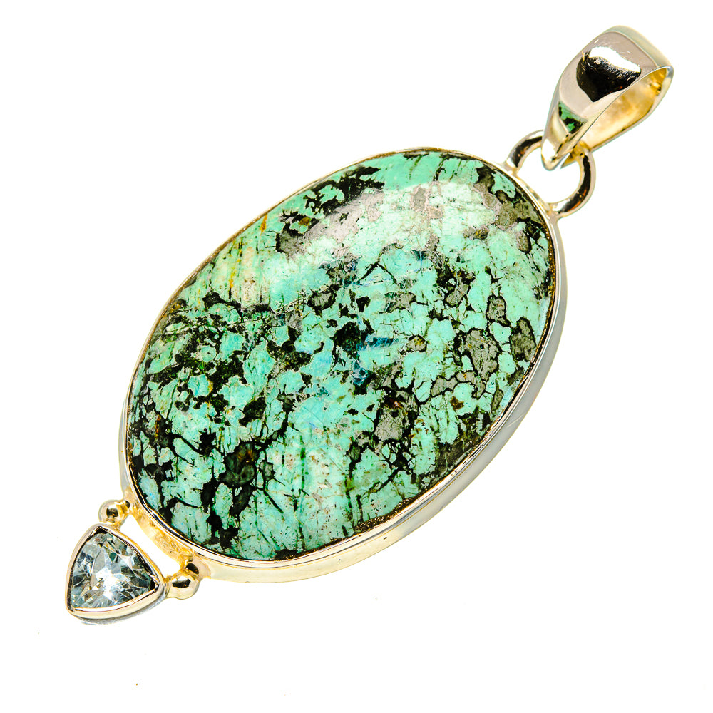 Tibetan Turquoise Pendants handcrafted by Ana Silver Co - PD754139