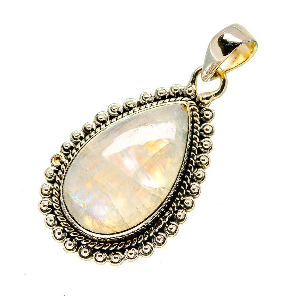 Rainbow Moonstone Pendants handcrafted by Ana Silver Co - PD754161