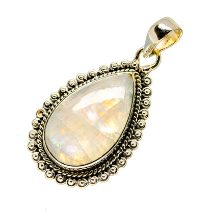 Rainbow Moonstone Pendants handcrafted by Ana Silver Co - PD754161