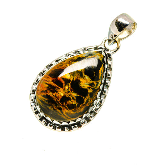 Golden Pietersite Pendants handcrafted by Ana Silver Co - PD754167