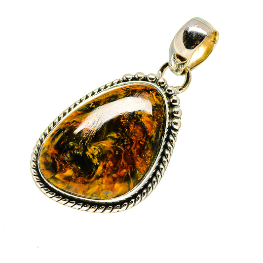 Golden Pietersite Pendants handcrafted by Ana Silver Co - PD754177