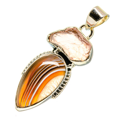 Botswana Agate Pendants handcrafted by Ana Silver Co - PD754186