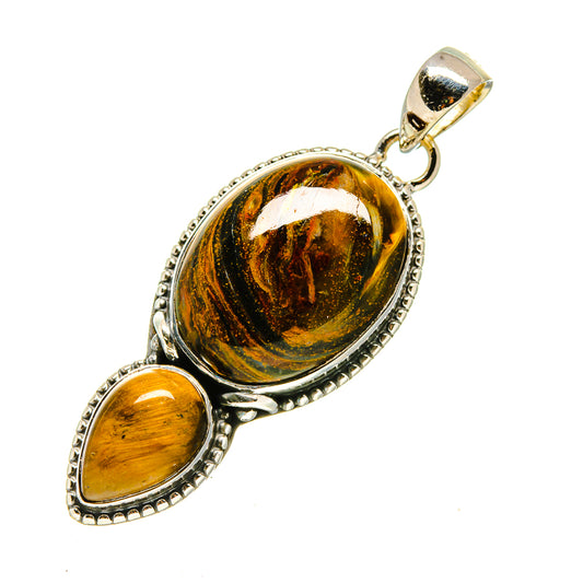 Golden Pietersite Pendants handcrafted by Ana Silver Co - PD754187
