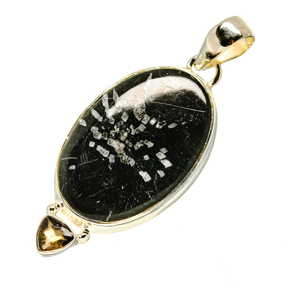 Chrysanthemum Stone Pendants handcrafted by Ana Silver Co - PD754206