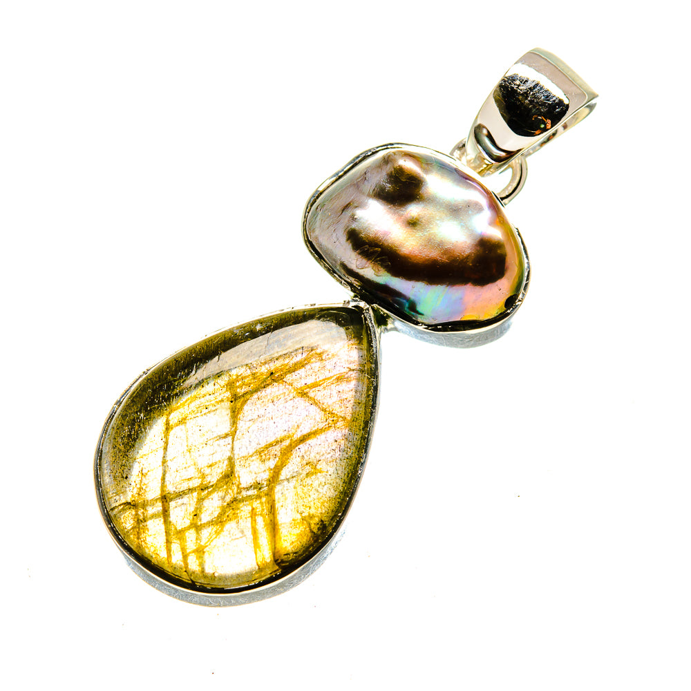 Labradorite Pendants handcrafted by Ana Silver Co - PD754225