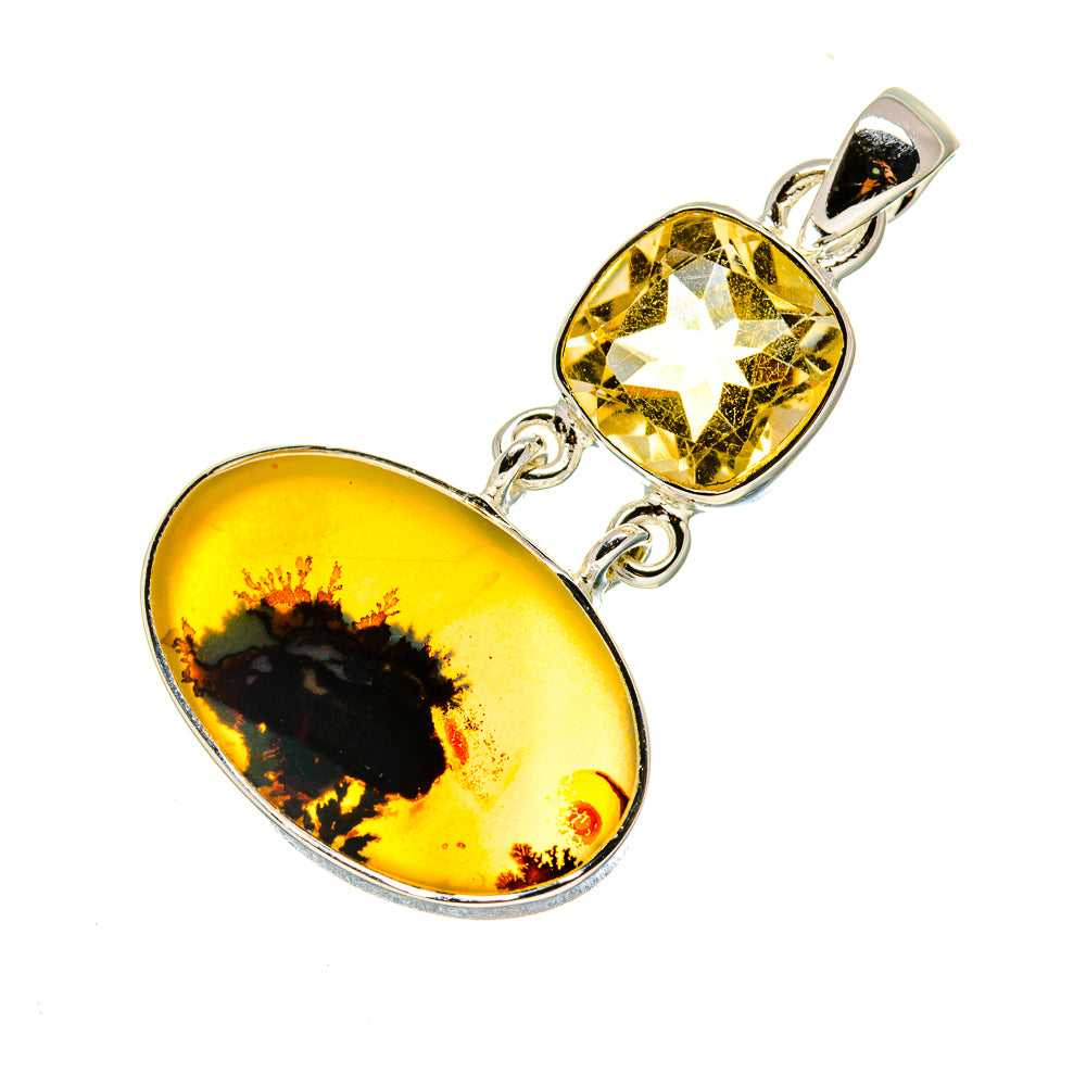 Scenic Dendritic Agate Pendants handcrafted by Ana Silver Co - PD754243