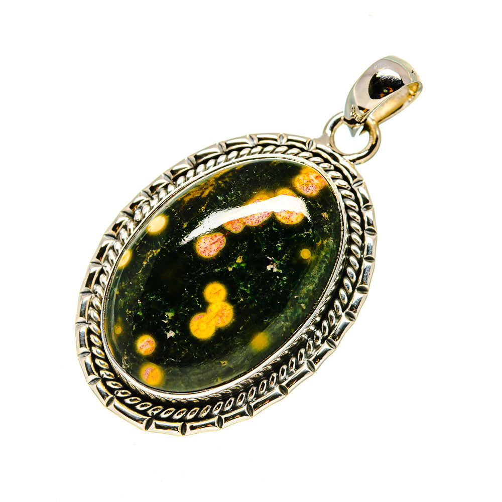 Ocean Jasper Pendants handcrafted by Ana Silver Co - PD754278 - Photo 2