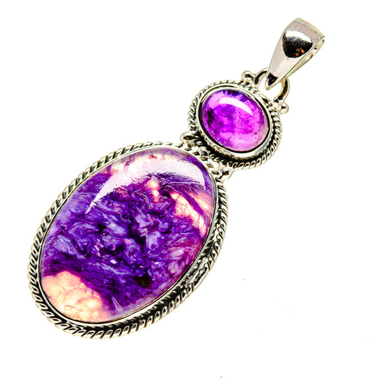 Charoite Pendants handcrafted by Ana Silver Co - PD754292