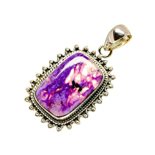 Charoite Pendants handcrafted by Ana Silver Co - PD754313