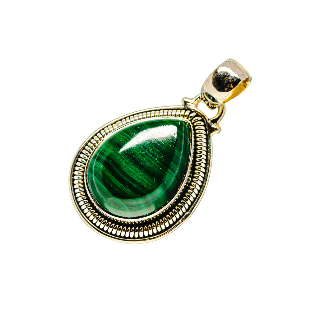 Malachite Pendants handcrafted by Ana Silver Co - PD754314
