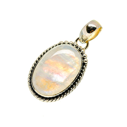 Rainbow Moonstone Pendants handcrafted by Ana Silver Co - PD754317