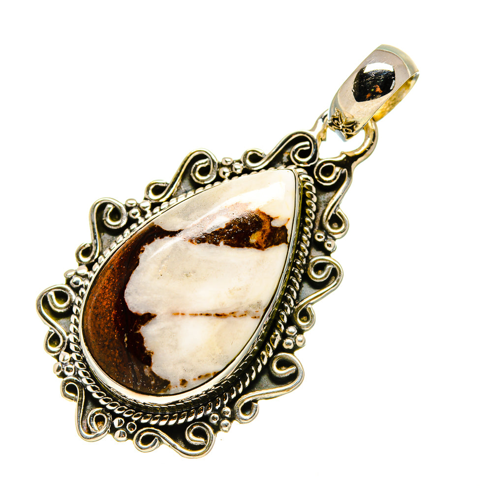 Peanut Wood Jasper Pendants handcrafted by Ana Silver Co - PD754332