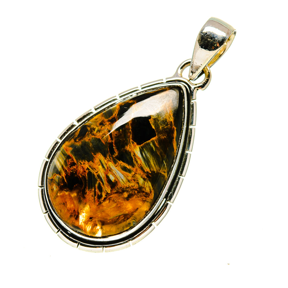 Golden Pietersite Pendants handcrafted by Ana Silver Co - PD754340