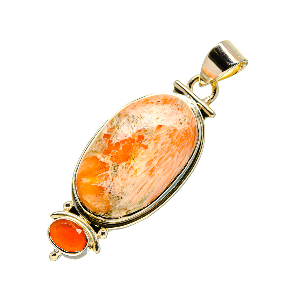 Scolecite Pendants handcrafted by Ana Silver Co - PD754378