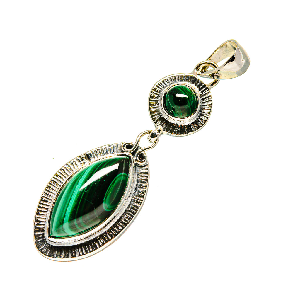 Malachite Pendants handcrafted by Ana Silver Co - PD754380