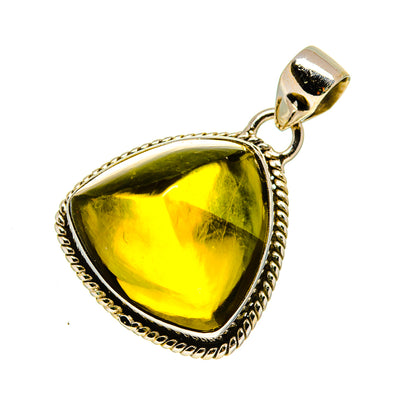 Olive Quartz Pendants handcrafted by Ana Silver Co - PD754391