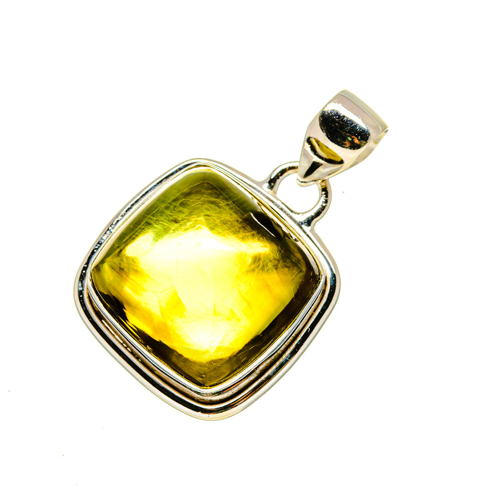 Olive Quartz Pendants handcrafted by Ana Silver Co - PD754392