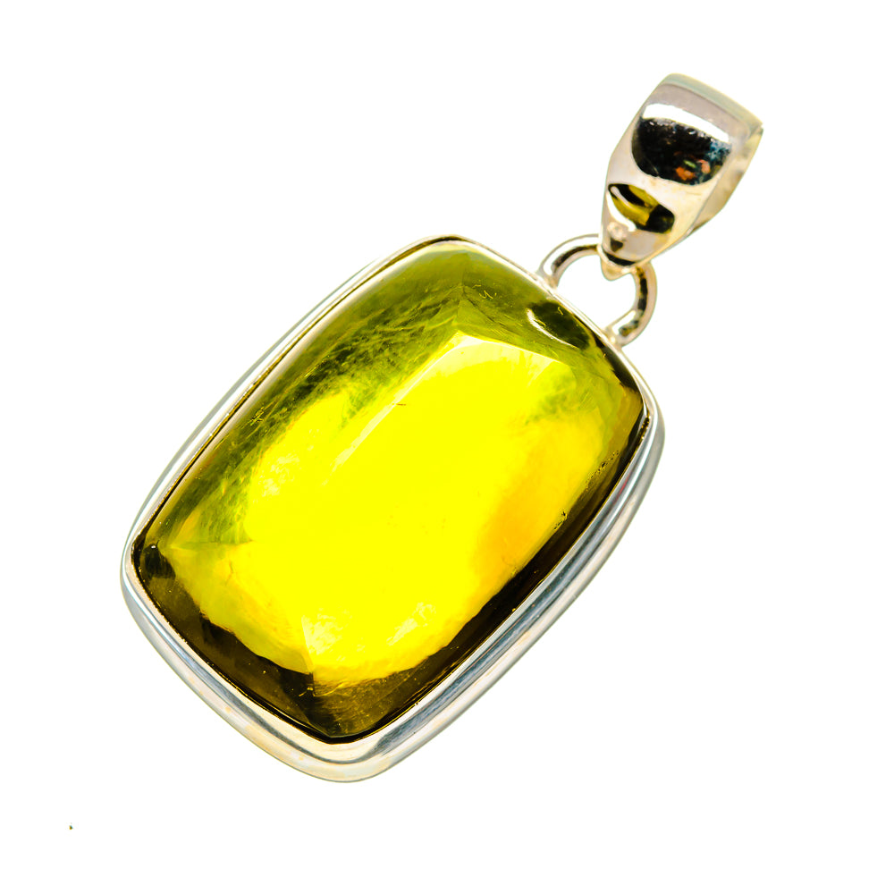 Olive Quartz Pendants handcrafted by Ana Silver Co - PD754393
