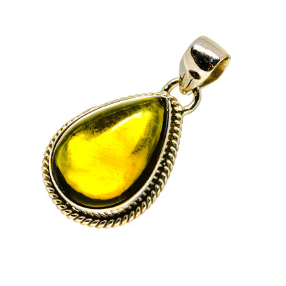 Green Tourmaline Pendants handcrafted by Ana Silver Co - PD754414
