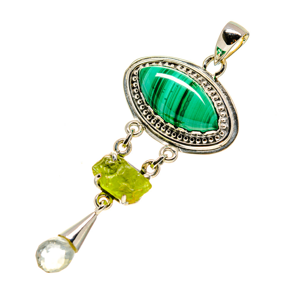 Malachite Pendants handcrafted by Ana Silver Co - PD754417