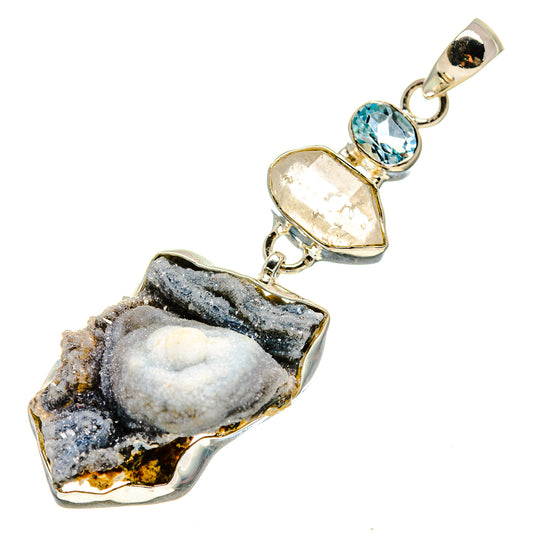 Desert Druzy Pendants handcrafted by Ana Silver Co - PD754427