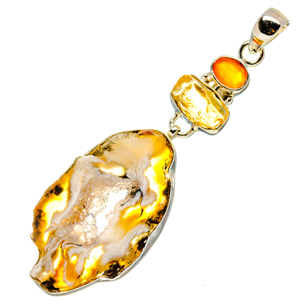 Occo Geode Pendants handcrafted by Ana Silver Co - PD754431