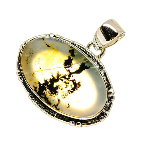 Scenic Dendritic Agate Pendants handcrafted by Ana Silver Co - PD754441