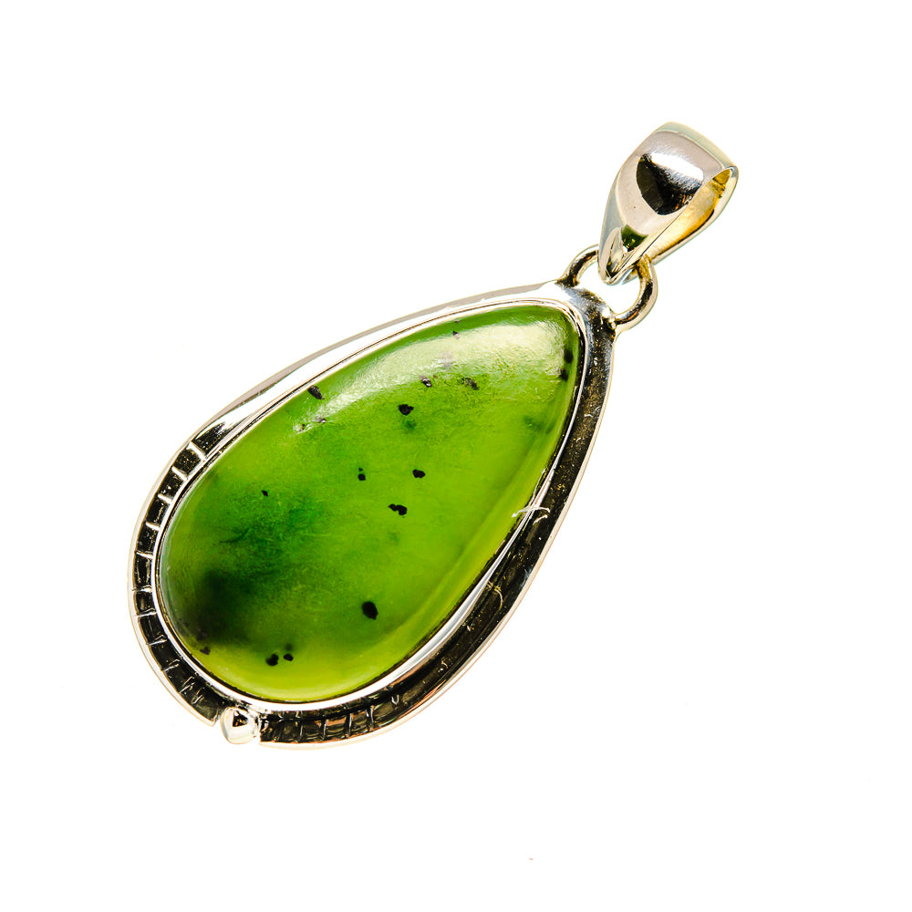 Nephrite Jade Pendants handcrafted by Ana Silver Co - PD754442