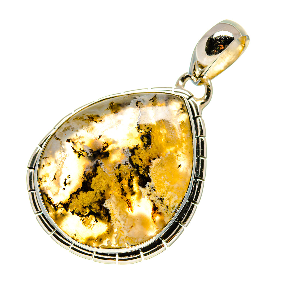 Plume Agate Pendants handcrafted by Ana Silver Co - PD754451