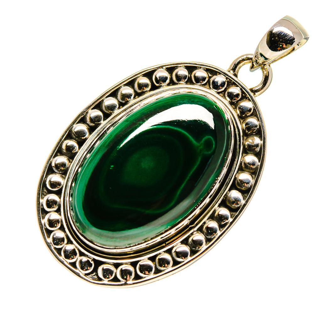 Malachite Pendants handcrafted by Ana Silver Co - PD754468