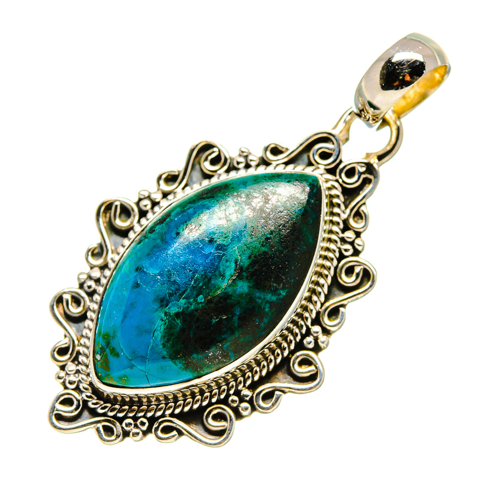 Chrysocolla Pendants handcrafted by Ana Silver Co - PD754469