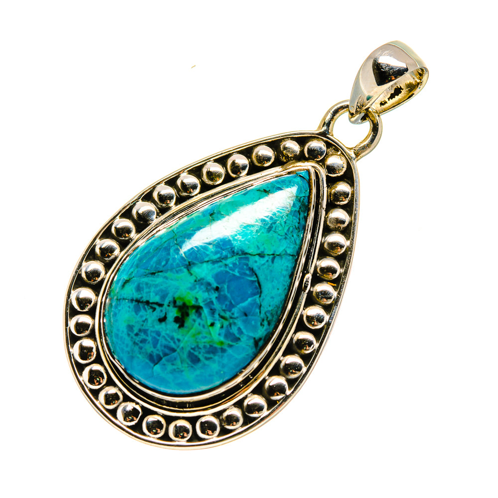 Chrysocolla Pendants handcrafted by Ana Silver Co - PD754476