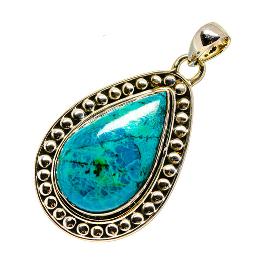 Chrysocolla Pendants handcrafted by Ana Silver Co - PD754476
