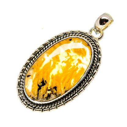 Plume Agate Pendants handcrafted by Ana Silver Co - PD754477