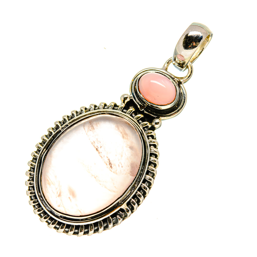 Rose Quartz Pendants handcrafted by Ana Silver Co - PD754485