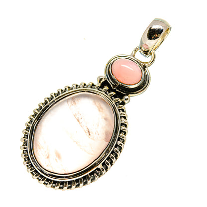 Rose Quartz Pendants handcrafted by Ana Silver Co - PD754485