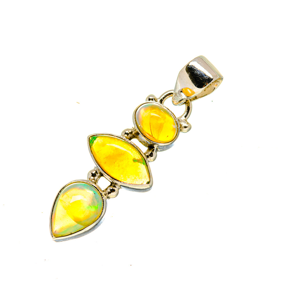 Ethiopian Opal Pendants handcrafted by Ana Silver Co - PD754497