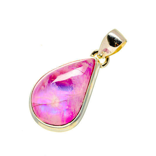Pink Moonstone Pendants handcrafted by Ana Silver Co - PD754526