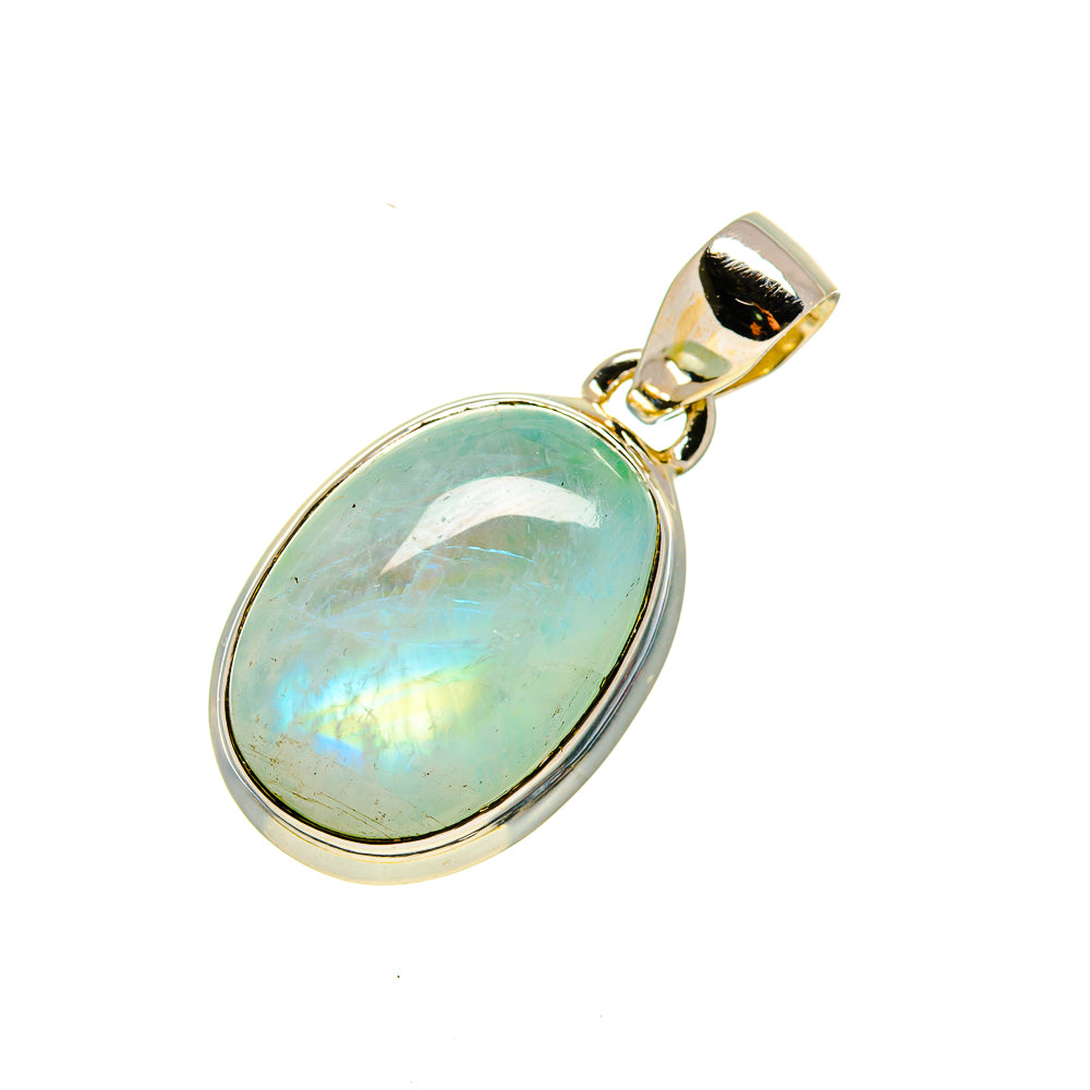 Green Moonstone Pendants handcrafted by Ana Silver Co - PD754528