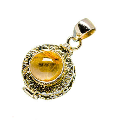 Rutilated Quartz Pendants handcrafted by Ana Silver Co - PD754538