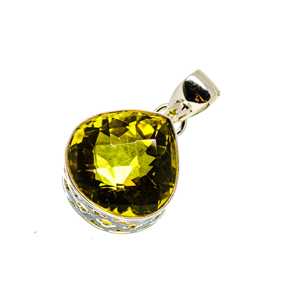 Olive Quartz Pendants handcrafted by Ana Silver Co - PD754546