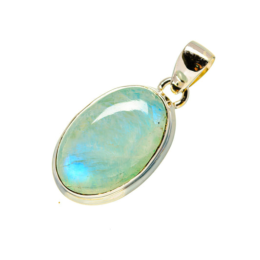 Green Moonstone Pendants handcrafted by Ana Silver Co - PD754551