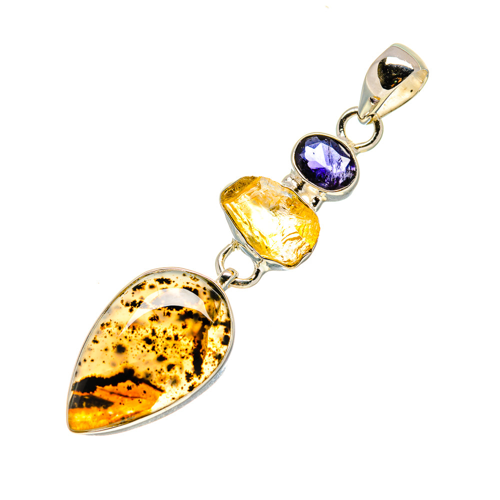 Montana Agate Pendants handcrafted by Ana Silver Co - PD754569