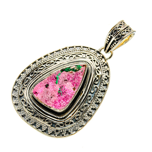 Cobalto Calcite Druzy Pendants handcrafted by Ana Silver Co - PD754574