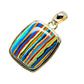 Rainbow Calsilica Pendants handcrafted by Ana Silver Co - PD754604