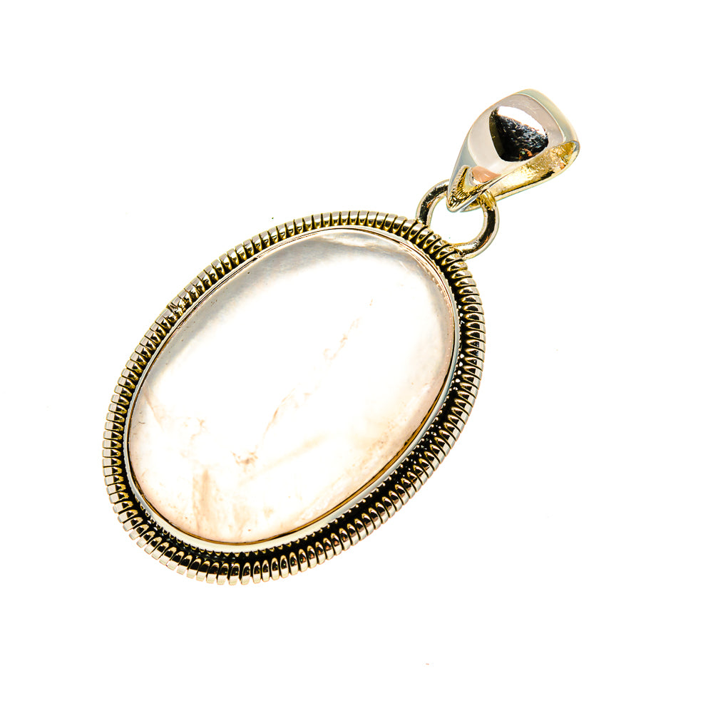Rose Quartz Pendants handcrafted by Ana Silver Co - PD754614