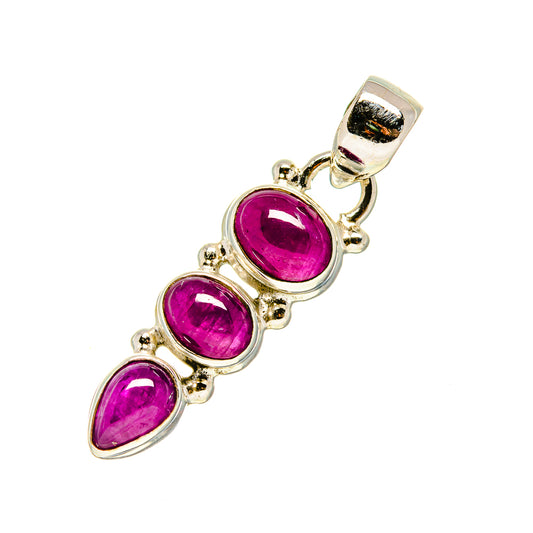 Pink Tourmaline Pendants handcrafted by Ana Silver Co - PD754644